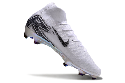 Men's Nike Air Zoom Mercurial Superfly 10 Elite FG Football Boots - White/Black/Grey