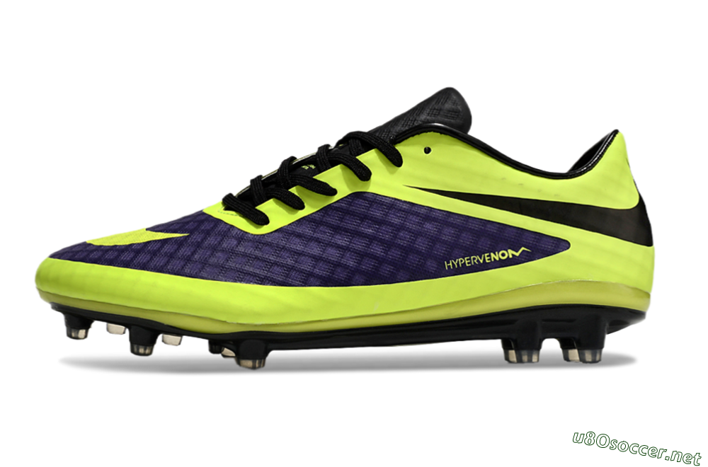 Men's Nike Hypervenom Phantom FG Football Boots - Purple/Yellow/Black 0