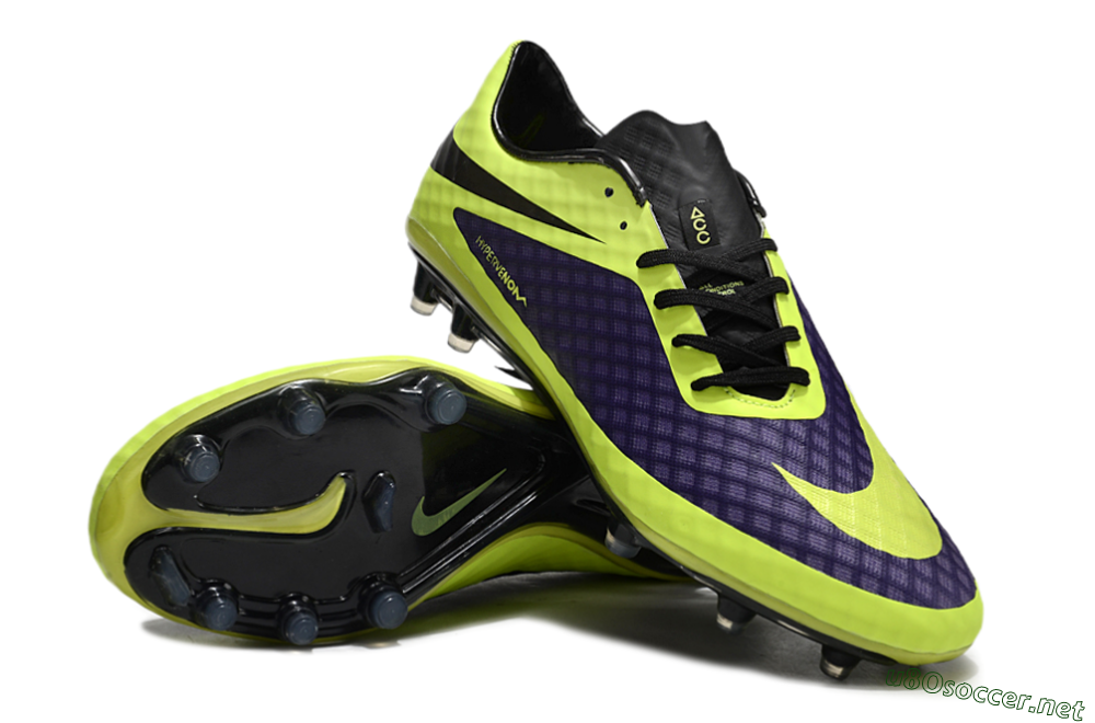 Men's Nike Hypervenom Phantom FG Football Boots - Purple/Yellow/Black 3