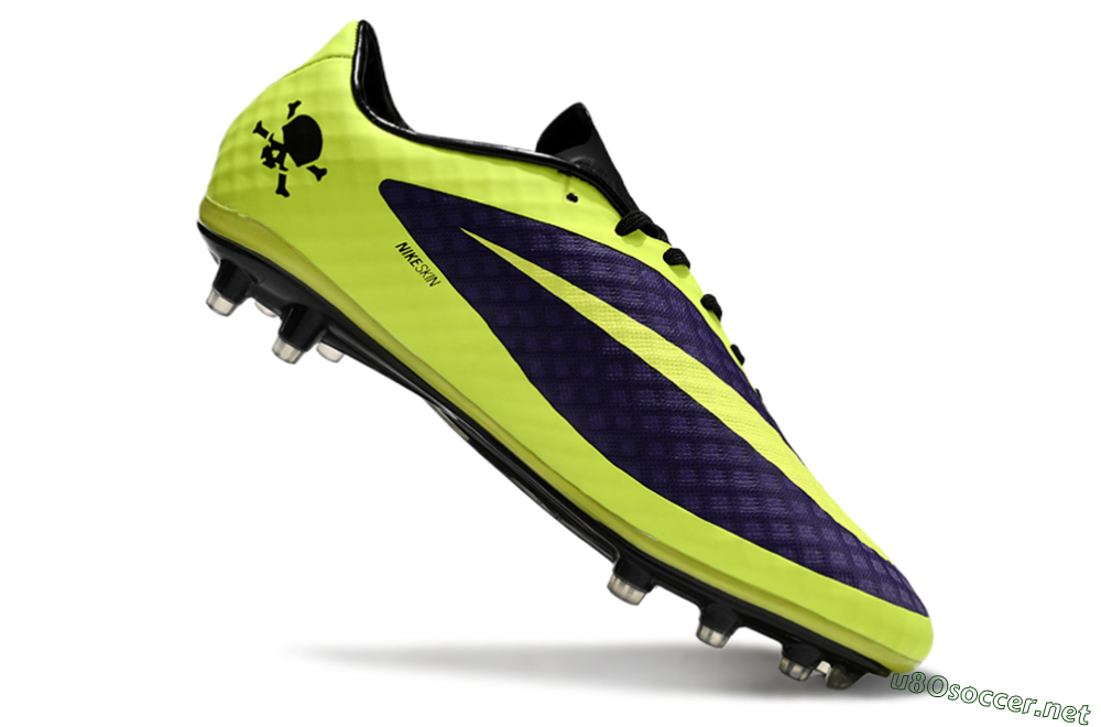 Men's Nike Hypervenom Phantom FG Football Boots - Purple/Yellow/Black 4