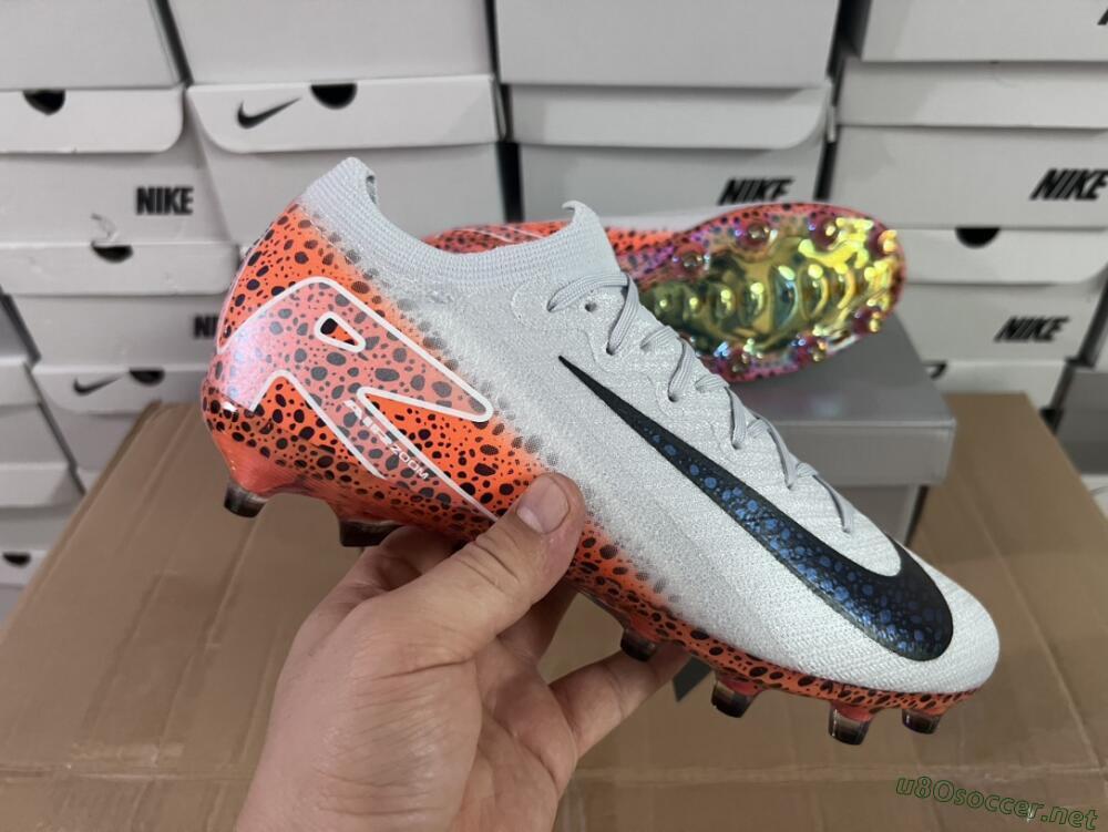 Men's Nike Air Zoom Mercurial Vapor 16 Elite AG Football Boots - Grey/Black/Brown