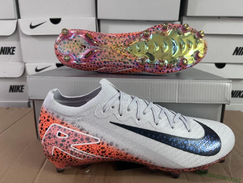 Men's Nike Air Zoom Mercurial Vapor 16 Elite AG Football Boots - Grey/Black/Brown