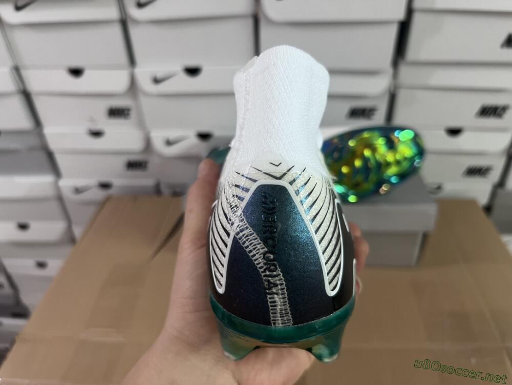 Men's Nike Air Zoom Mercurial Superfly 10 Elite FG Football Boots - White/Blue/Gold