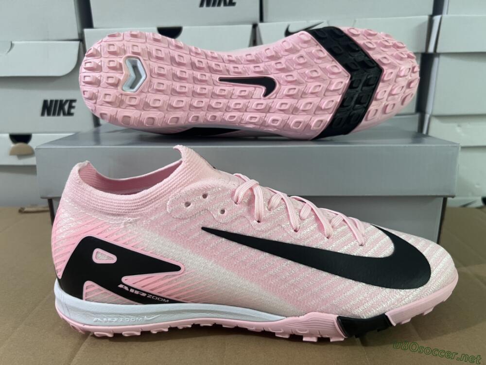 Unisex Nike Air Zoom Mercurial Vapor 16 Elite TF Football Shoes - Pink/Black/White
