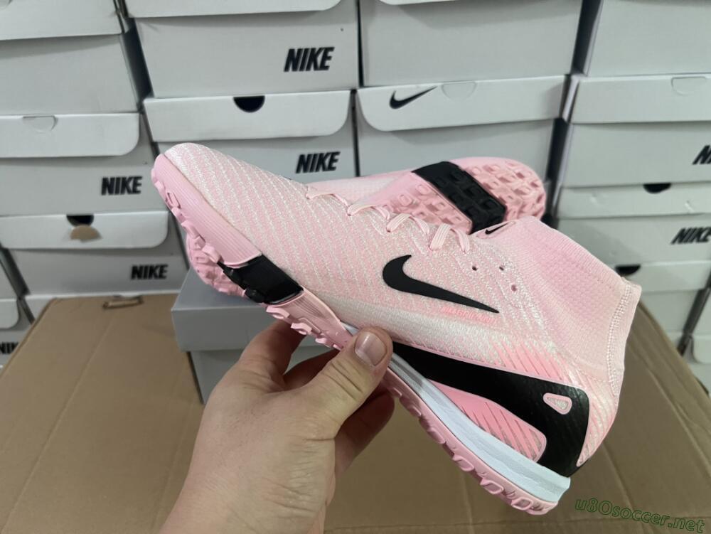 Unisex Nike Air Zoom Mercurial Superfly 10 Elite TF Football Shoes - Pink/White/Black
