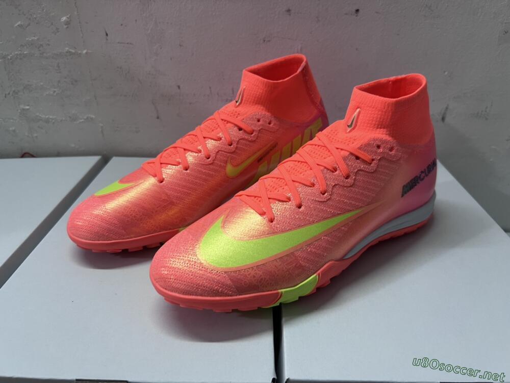Unisex Nike Air Zoom Mercurial Superfly 9 Elite TF Football Shoes - Red/Yellow/White