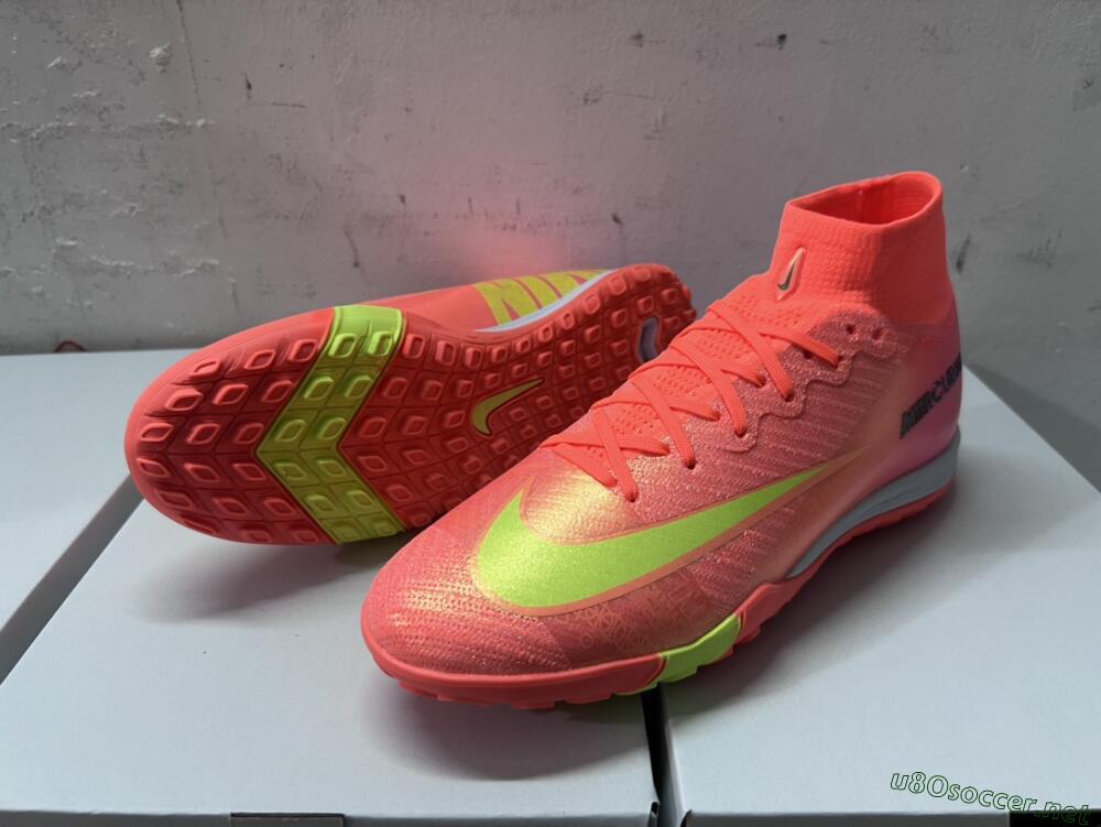 Unisex Nike Air Zoom Mercurial Superfly 9 Elite TF Football Shoes - Red/Yellow/White