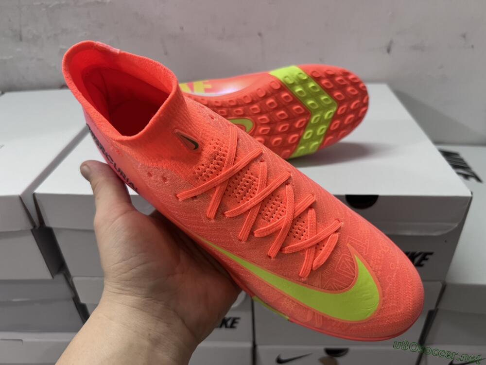 Unisex Nike Air Zoom Mercurial Superfly 9 Elite TF Football Shoes - Red/Yellow/White