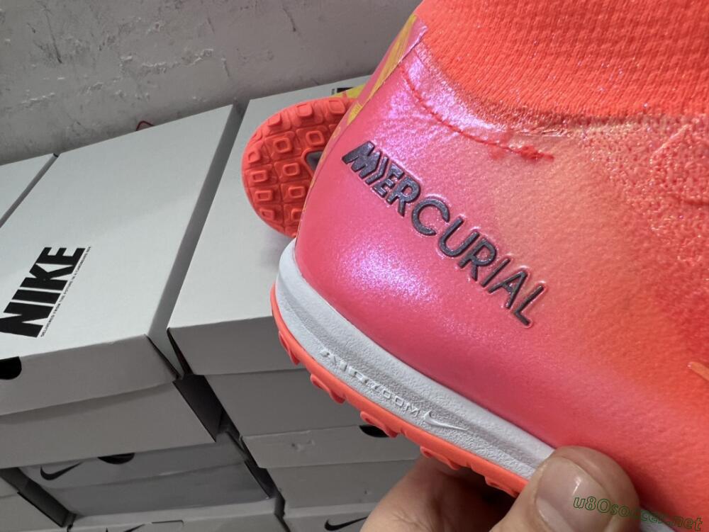 Unisex Nike Air Zoom Mercurial Superfly 9 Elite TF Football Shoes - Red/Yellow/White