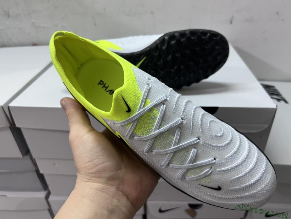 Unisex Nike Phantom Luna Elite TF Football Shoes - Grey/Yellow/Black