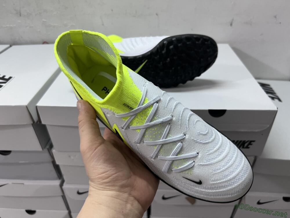 Men's Nike Phantom Luna Elite NU TF Football Shoes - Grey/Yellow/Black