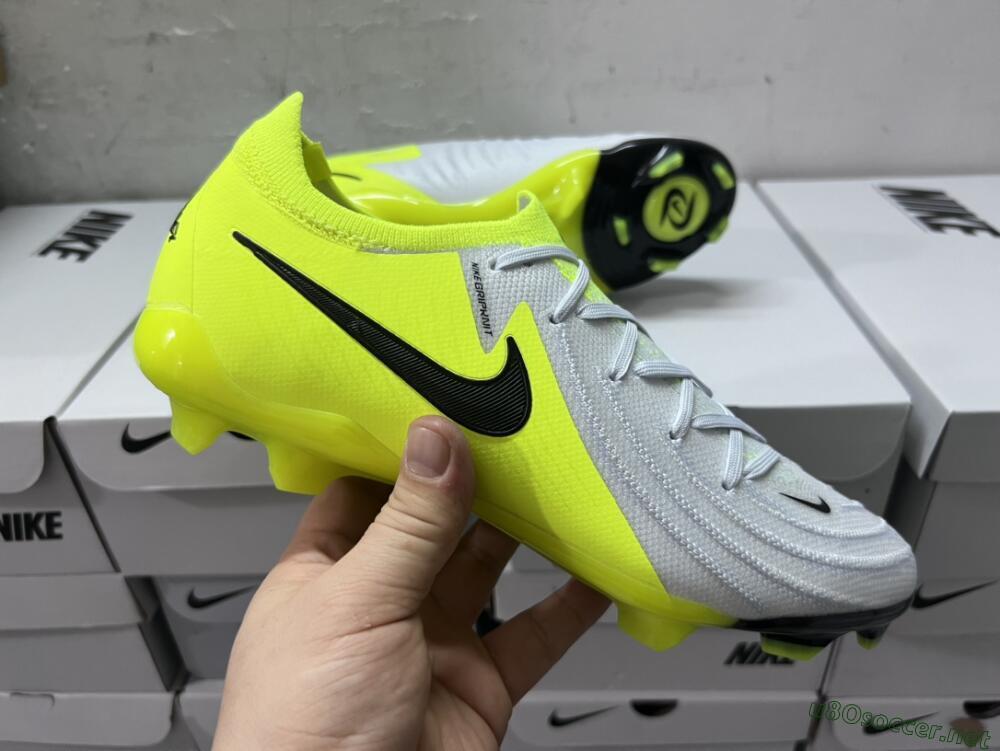 Men's Nike Phantom Luna Elite FG Football Boots - Grey/Yellow/Black