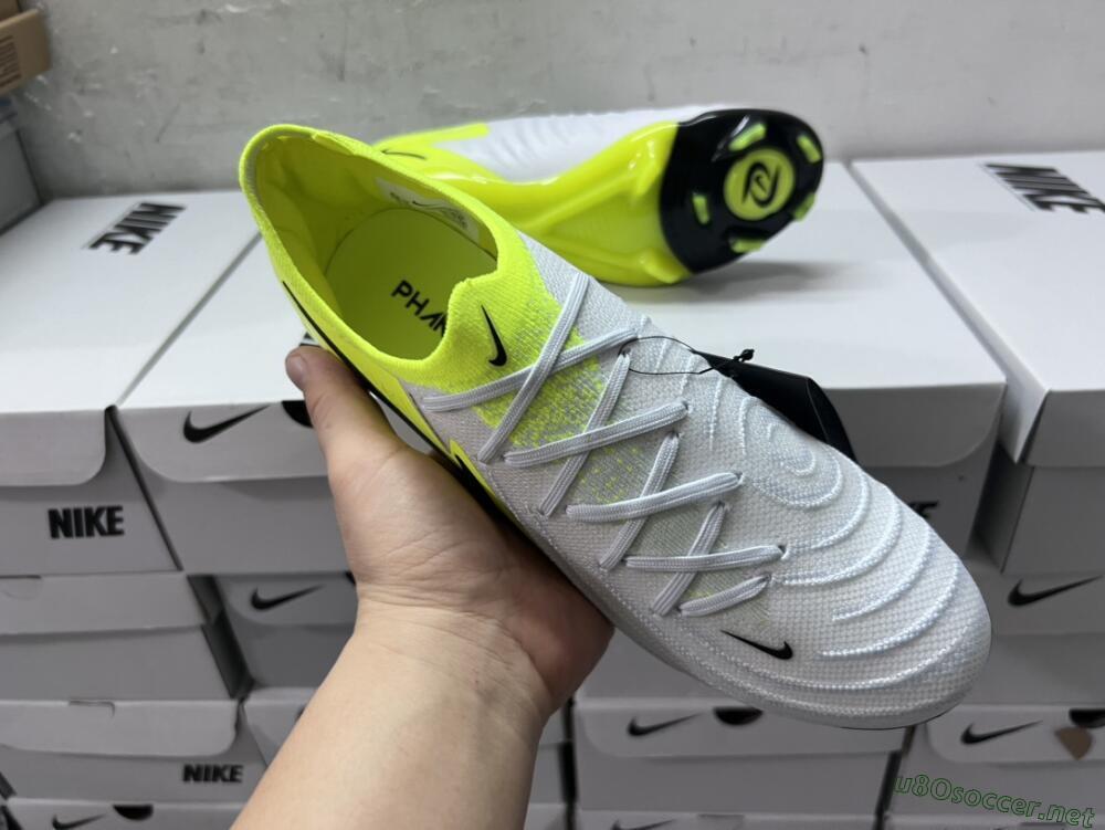 Men's Nike Phantom Luna Elite FG Football Boots - Grey/Yellow/Black