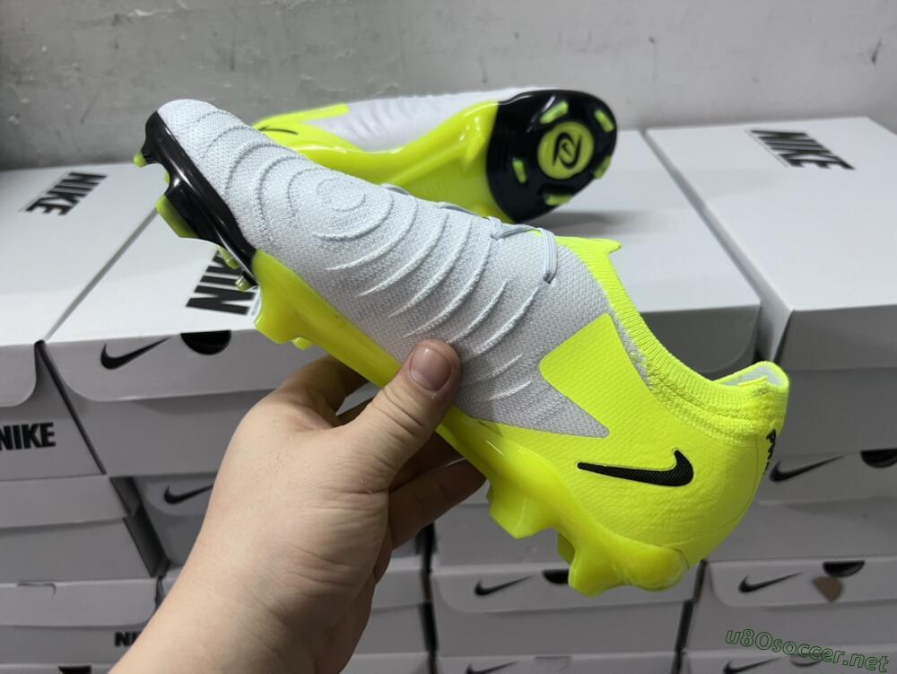 Men's Nike Phantom Luna Elite FG Football Boots - Grey/Yellow/Black