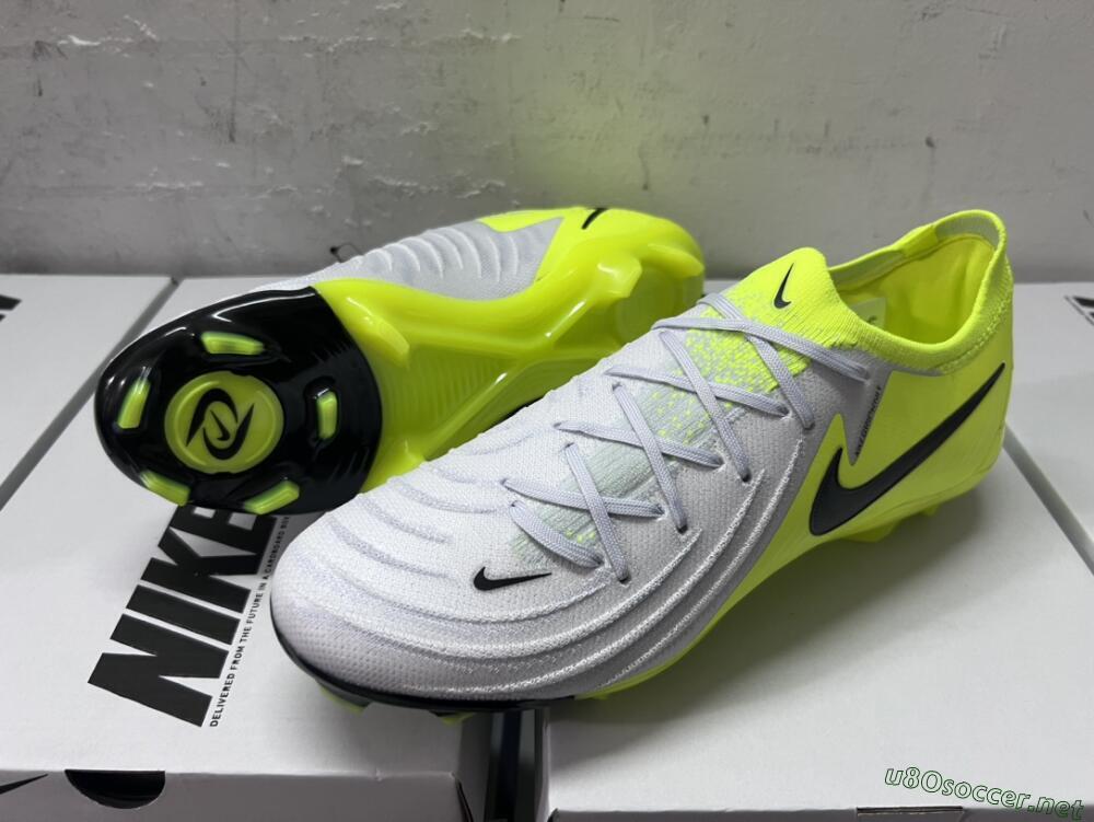 Men's Nike Phantom Luna Elite FG Football Boots - Grey/Yellow/Black