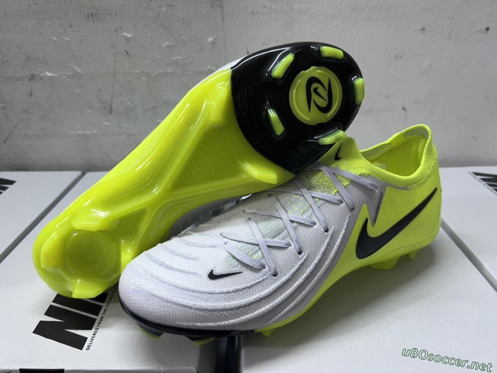 Men's Nike Phantom Luna Elite FG Football Boots - Grey/Yellow/Black