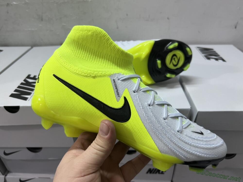Men's Nike Phantom Luna Elite FG Football Boots - Grey/Yellow/Black