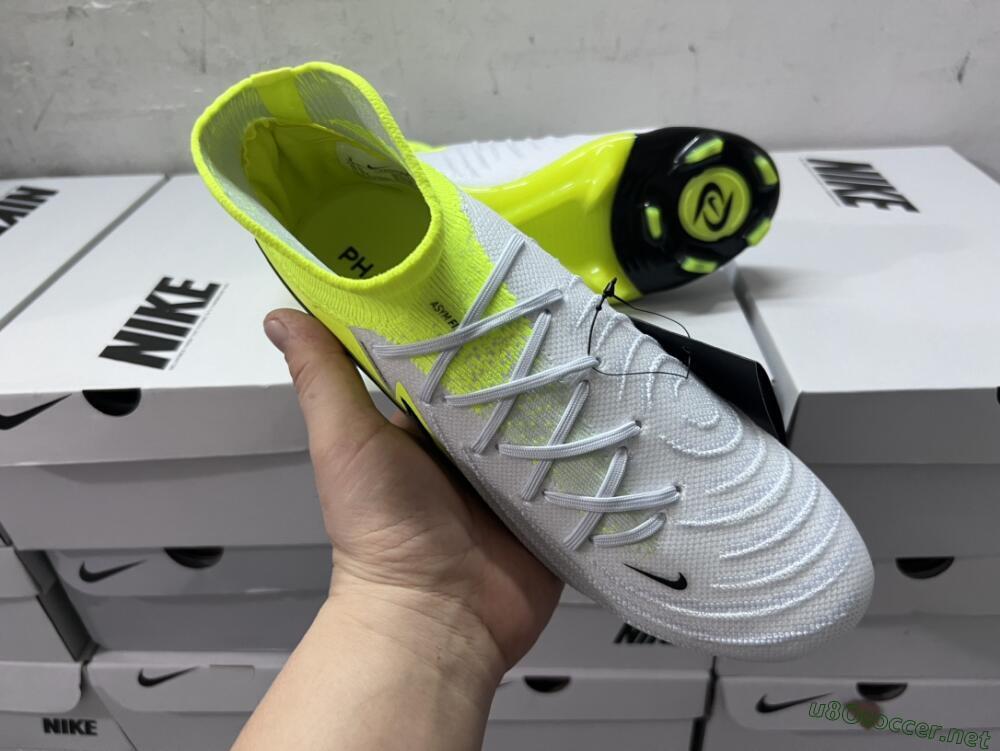 Men's Nike Phantom Luna Elite FG Football Boots - Grey/Yellow/Black