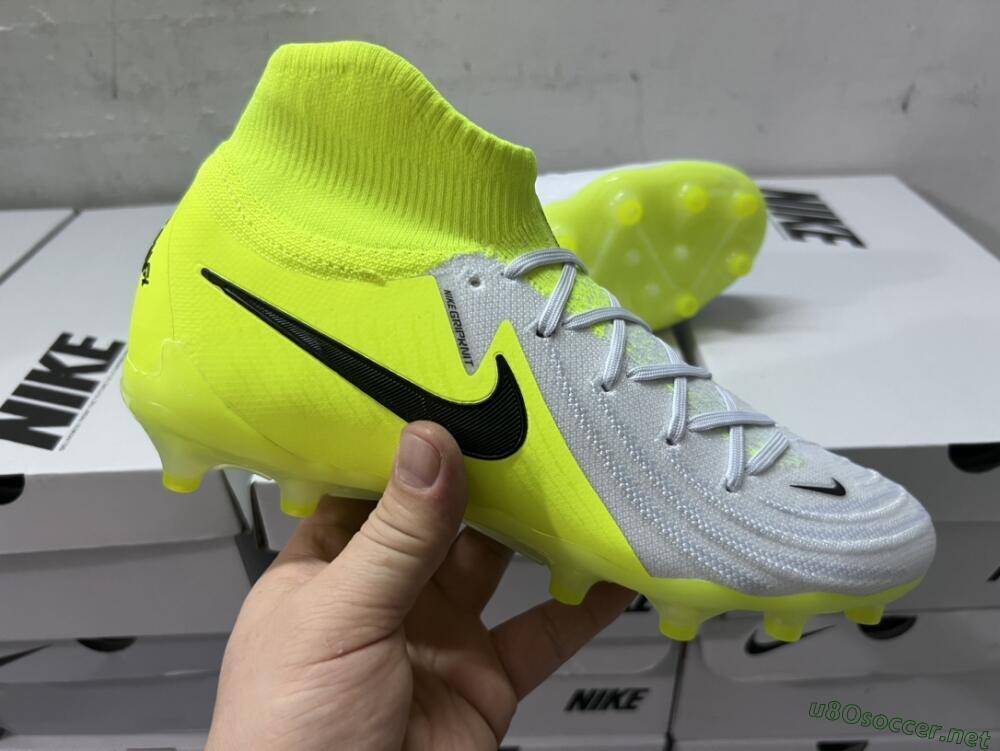 Men's Nike Phantom Luna Elite AG Football Boots - Grey/Yellow/Black