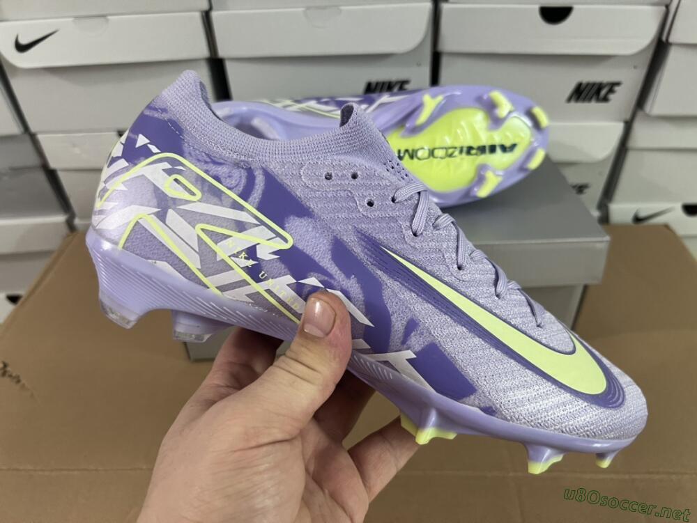 Unisex Nike Air Zoom Mercurial Vapor 16 Elite FG Football Boots - Purple/Yellow/White
