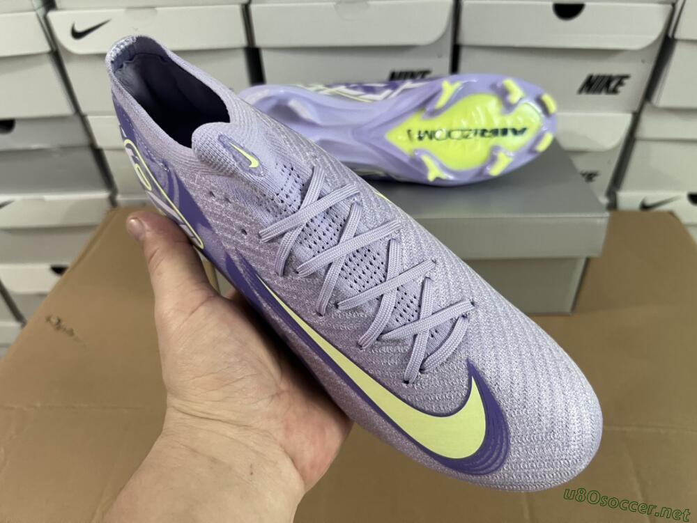 Unisex Nike Air Zoom Mercurial Vapor 16 Elite FG Football Boots - Purple/Yellow/White