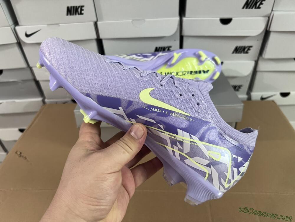Unisex Nike Air Zoom Mercurial Vapor 16 Elite FG Football Boots - Purple/Yellow/White