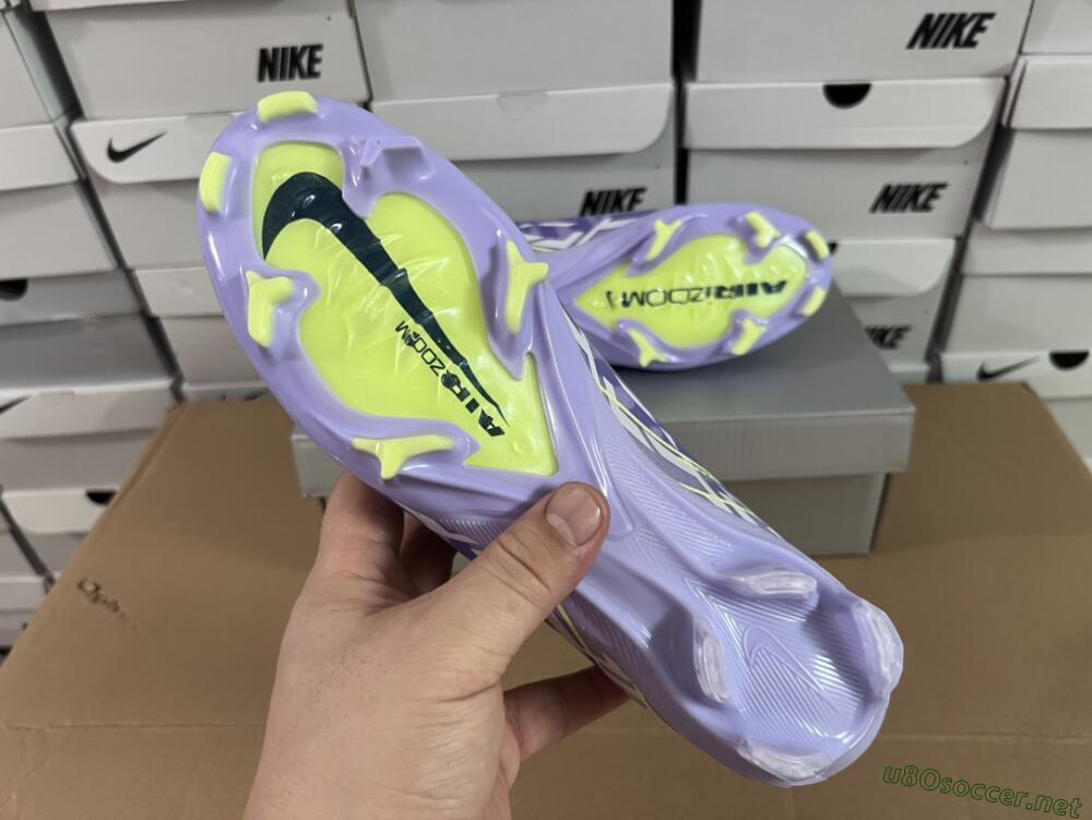 Unisex Nike Air Zoom Mercurial Vapor 16 Elite FG Football Boots - Purple/Yellow/White