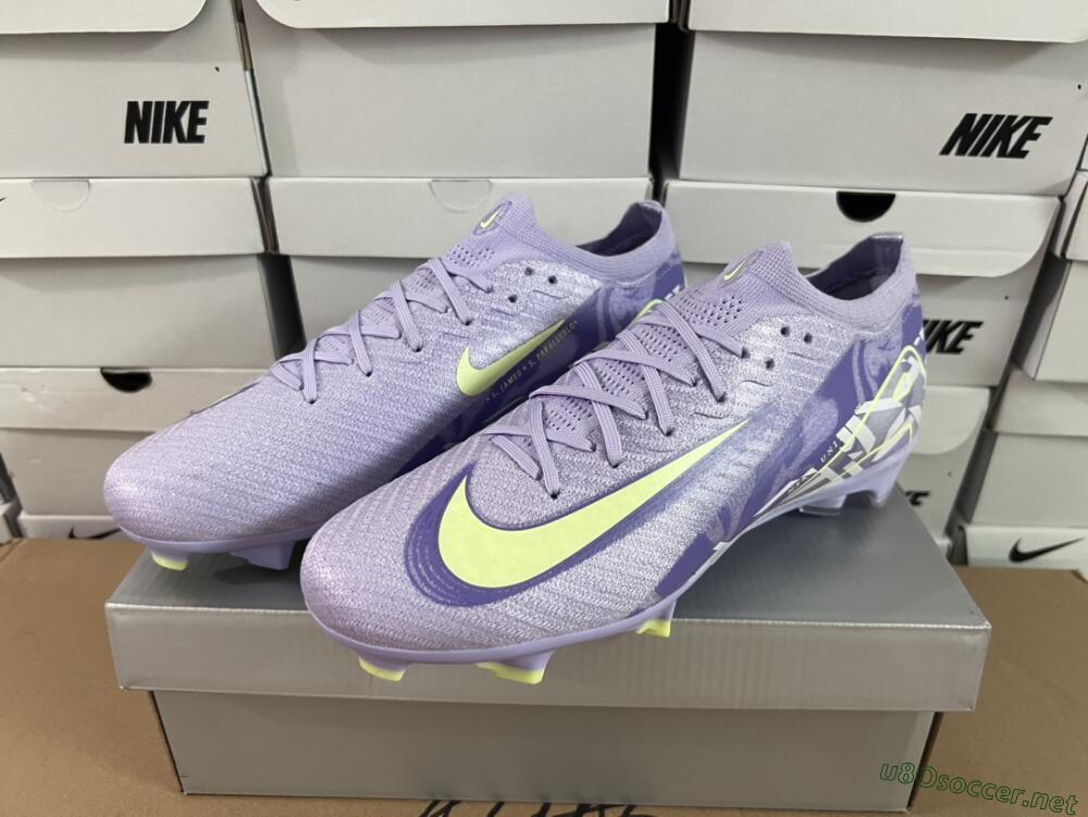 Unisex Nike Air Zoom Mercurial Vapor 16 Elite FG Football Boots - Purple/Yellow/White