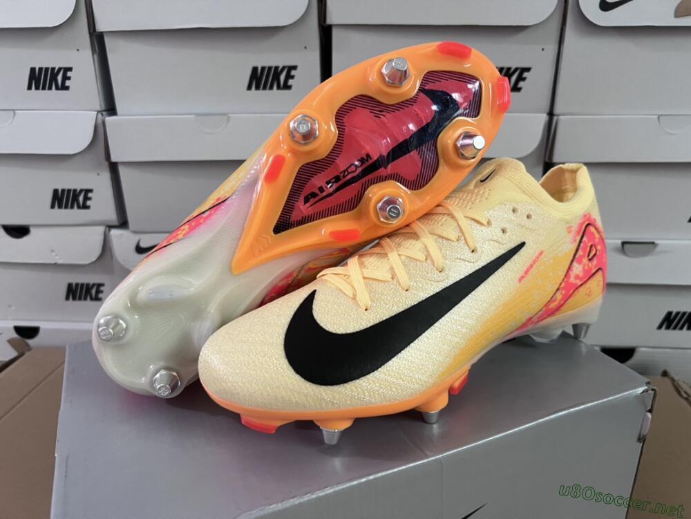 Men's Nike Air Zoom Mercurial Vapor 16 Elite SG Football Boots - Yellow/Black/Red