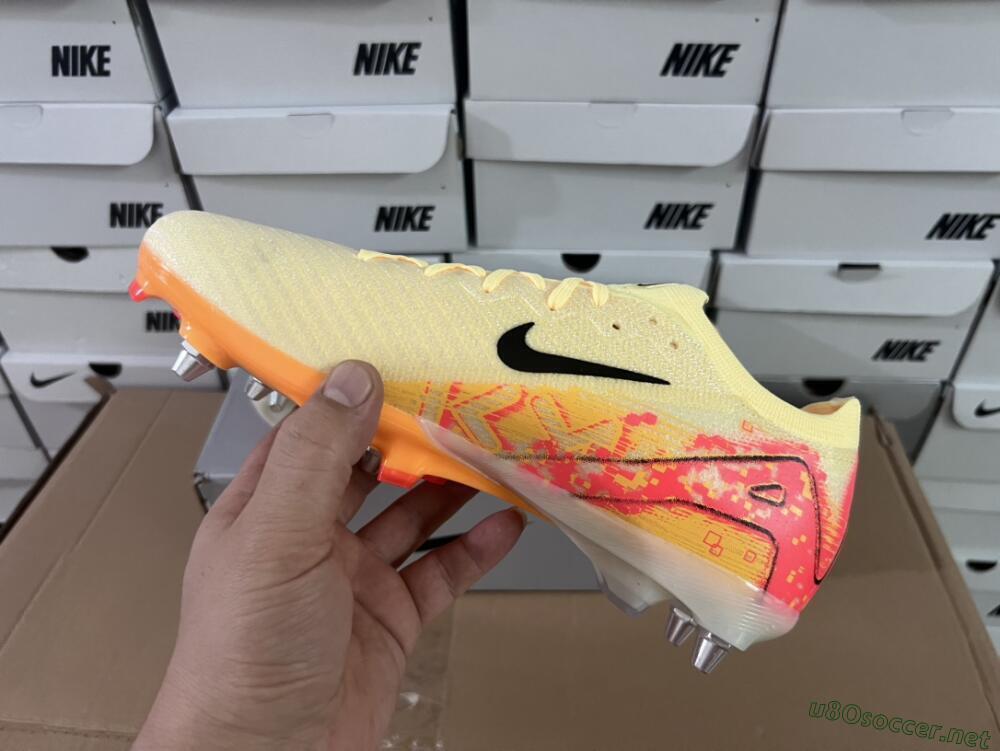 Men's Nike Air Zoom Mercurial Vapor 16 Elite SG Football Boots - Yellow/Black/Red