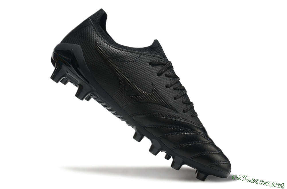 Men's Mizuno Morelia Neo 3 FG Football Boots - Black/Black 5