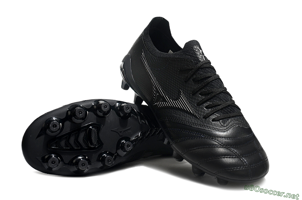 Men's Mizuno Morelia Neo 3 FG Football Boots - Black/Black 4