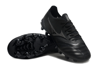 Men's Mizuno Morelia Neo 3 FG Football Boots - Black/Black