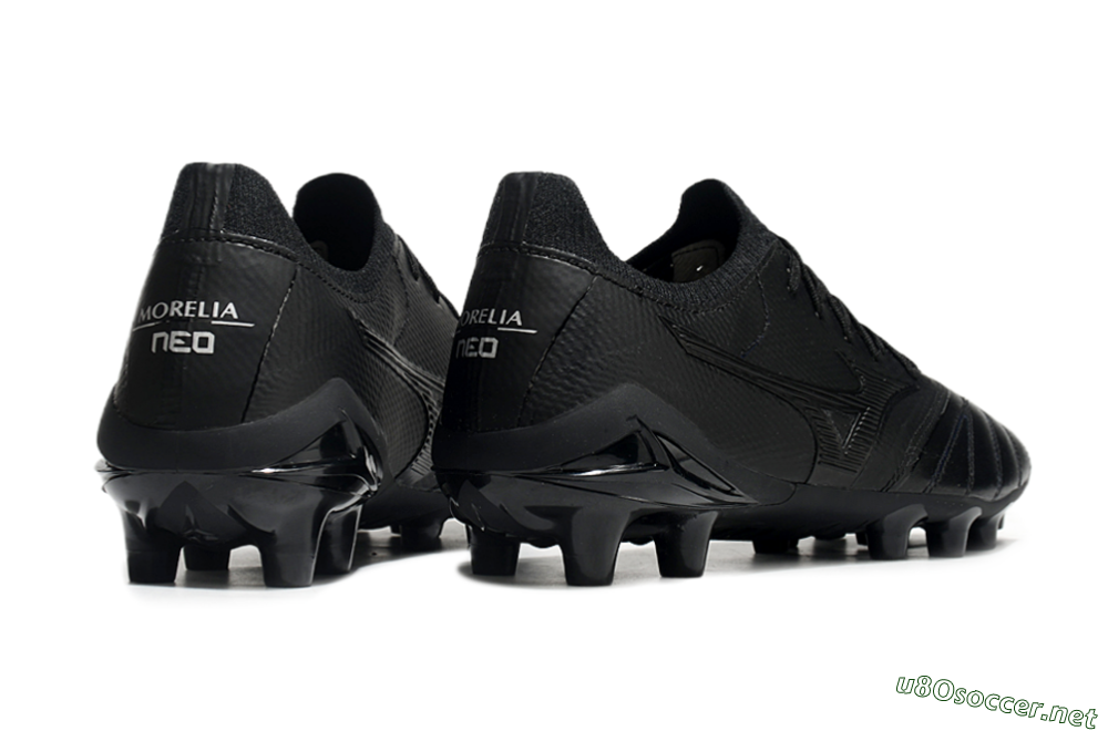 Men's Mizuno Morelia Neo 3 FG Football Boots - Black/Black 7