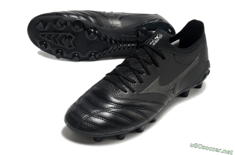 Men's Mizuno Morelia Neo 3 FG Football Boots - Black/Black 3