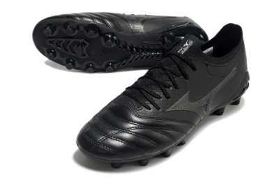 Men's Mizuno Morelia Neo 3 FG Football Boots - Black/Black