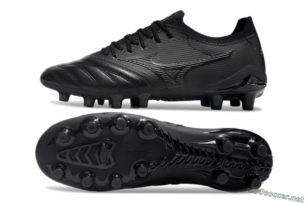 Men's Mizuno Morelia Neo 3 FG Football Boots - Black/Black 1