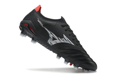 Men's Mizuno Morelia Neo 3 FG Football Boots - Black/White/Red