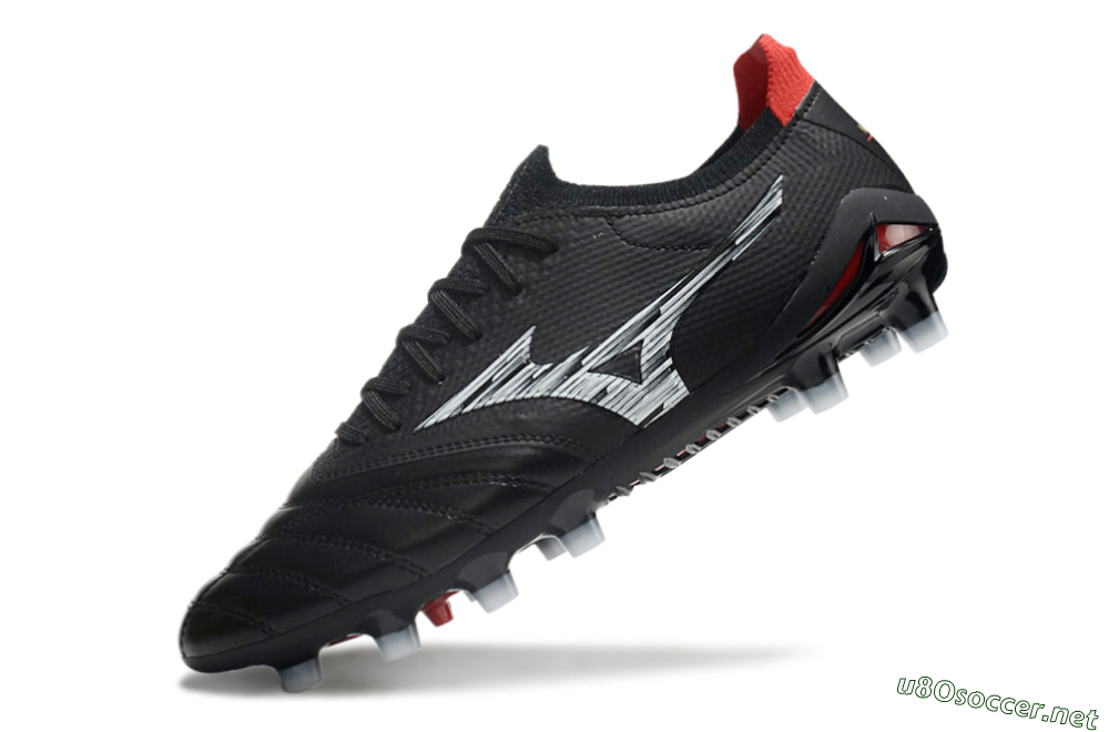 Men's Mizuno Morelia Neo 3 FG Football Boots - Black/White/Red 6