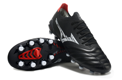 Men's Mizuno Morelia Neo 3 FG Football Boots - Black/White/Red