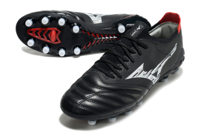 Men's Mizuno Morelia Neo 3 FG Football Boots - Black/White/Red