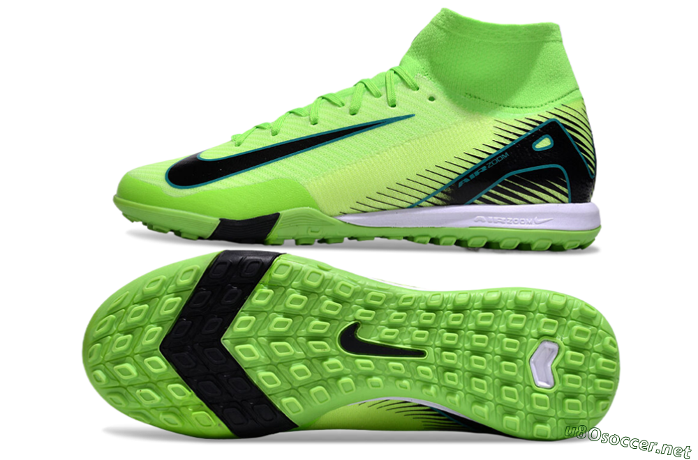 Unisex Nike Air Zoom Mercurial Superfly 10 Elite TF Football Shoes - Yellow/Black/White 1