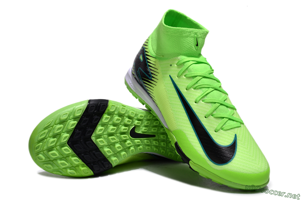 Unisex Nike Air Zoom Mercurial Superfly 10 Elite TF Football Shoes - Yellow/Black/White 3