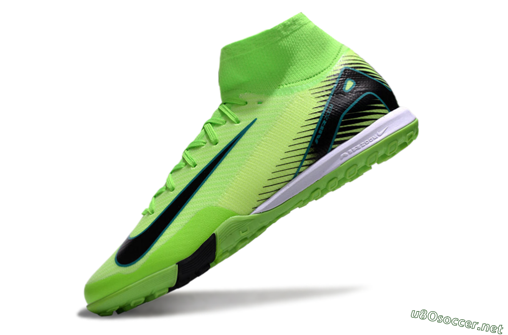 Unisex Nike Air Zoom Mercurial Superfly 10 Elite TF Football Shoes - Yellow/Black/White 5
