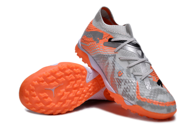 Men's Puma Future Ultimate TF Football Shoes - Silver/Red/White