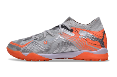 Men's Puma Future Ultimate TF Football Shoes - Silver/Red/White