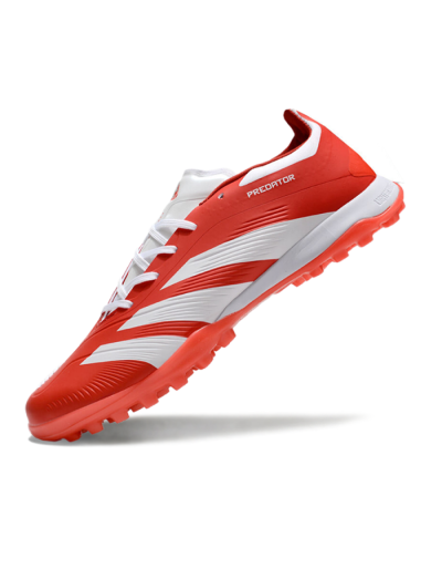 Unisex Adidas Predator 24 Elite TF Football Shoes - Red/White