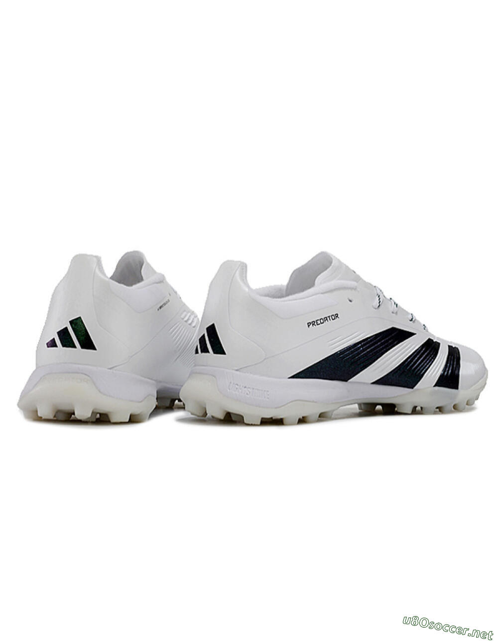 Unisex Adidas Predator 24 Elite TF Football Shoes - White/Black 6