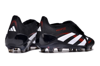 Unisex Adidas Predator Elite Foldover Tongue FG Football Boots - Black/White/Red