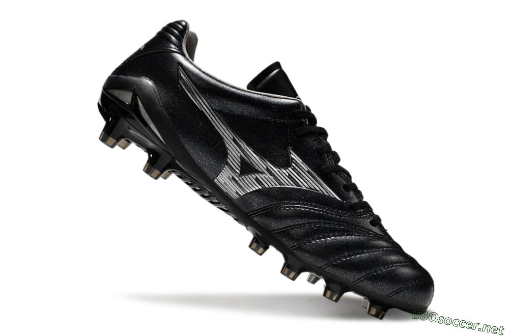 Men's Mizuno Morelia Neo 4 FG Football Boots - Black/Silver 4